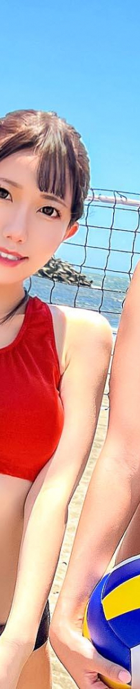 小麦色ボディがエロい！ビーチバレー美少女4人にガンガン中出しした夏の夜【つばき/なな/なの/ちなみ】Ver.なの＆ちなみ